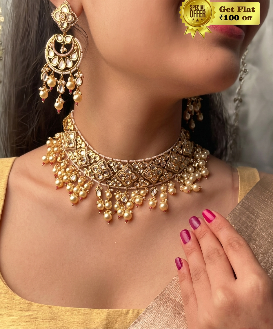 Beautiful Srishti Necklace Choker Set