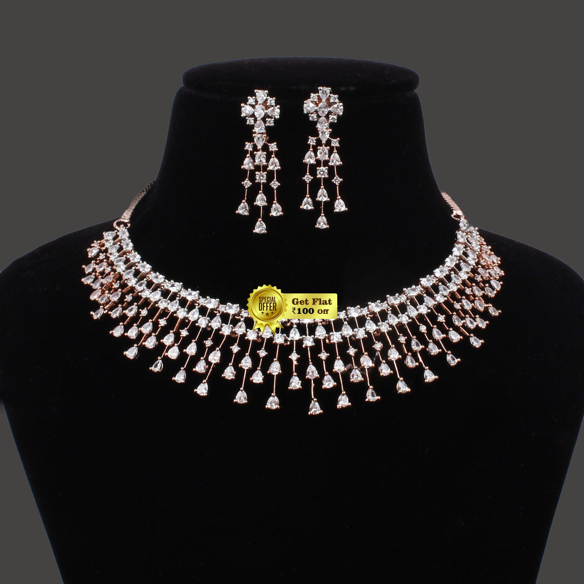 Luxury Waterdrop Designer Necklace Set